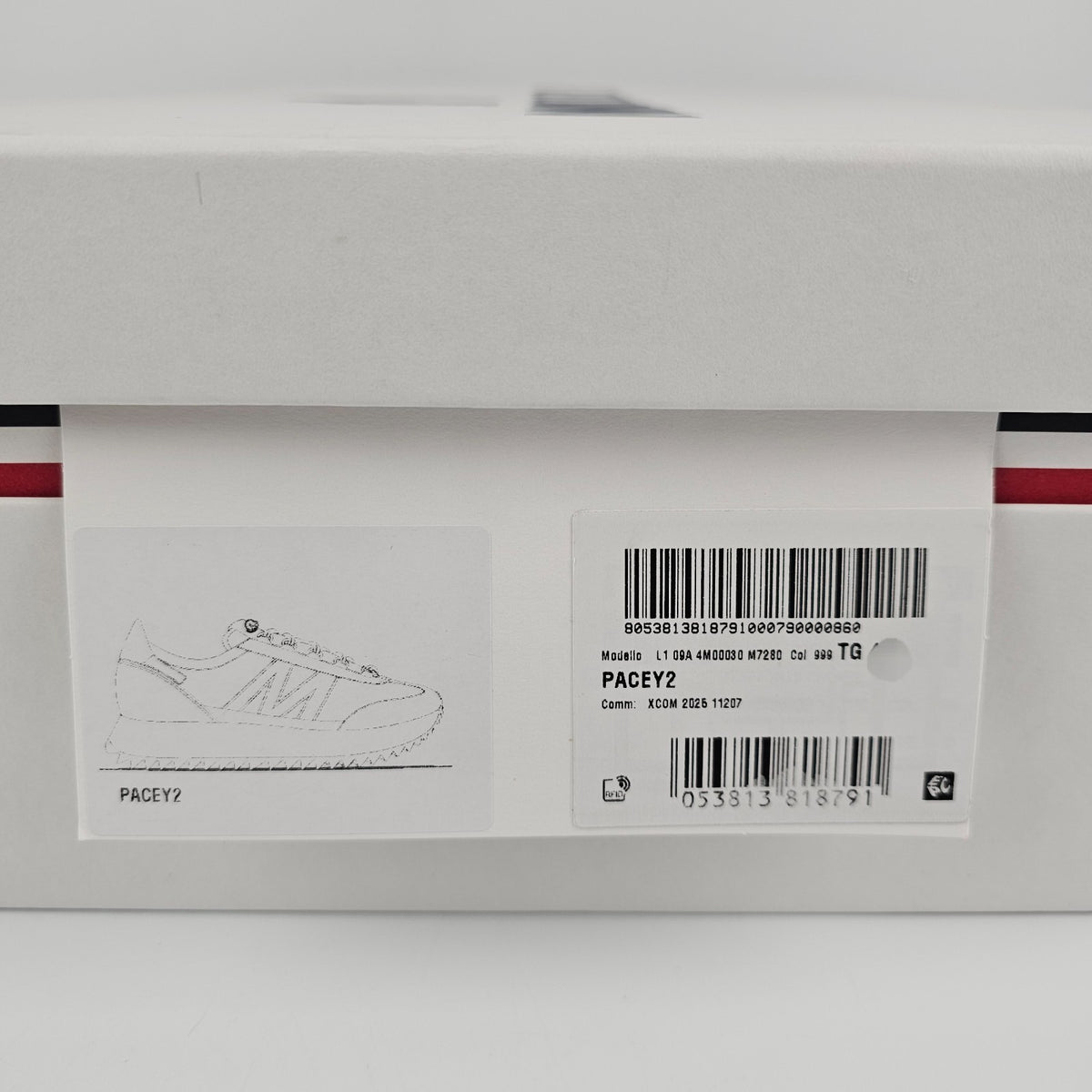MONCLER Pacey2 $710 Black Sneakers New