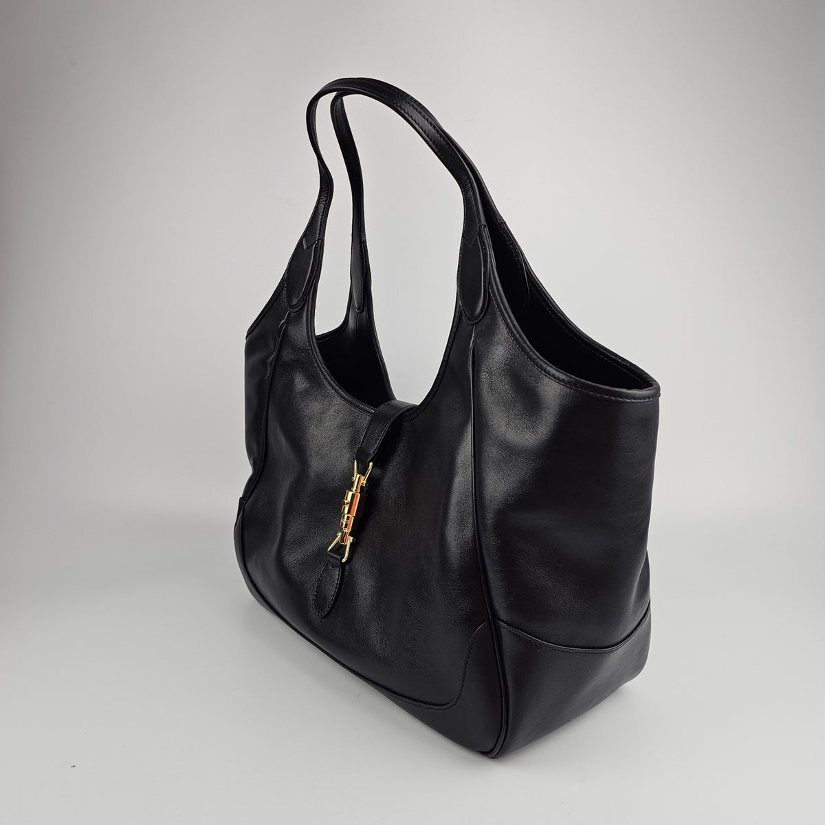 GUCCI $3600 Mercato Medium Black Tote Bag New & Authentic