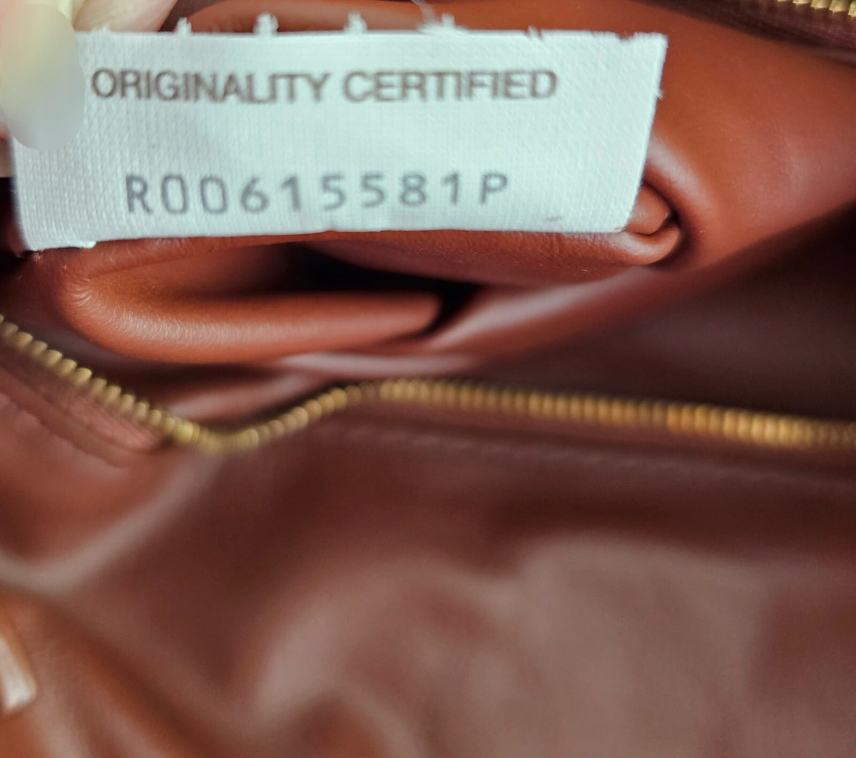 BOTTEGA VENETA Hop Small $4600 Sapele Leather Shoulder Bag New & Authentic