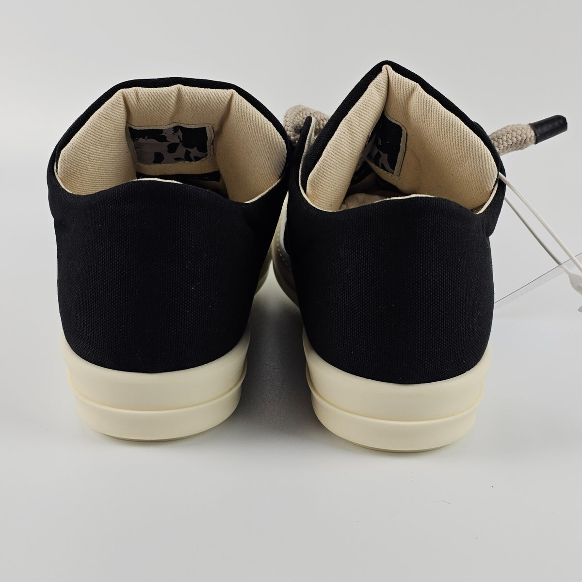 RICK OWENS DRKSHDW Hollywood Jumbo Lace Puffer Black Low Sneakers New