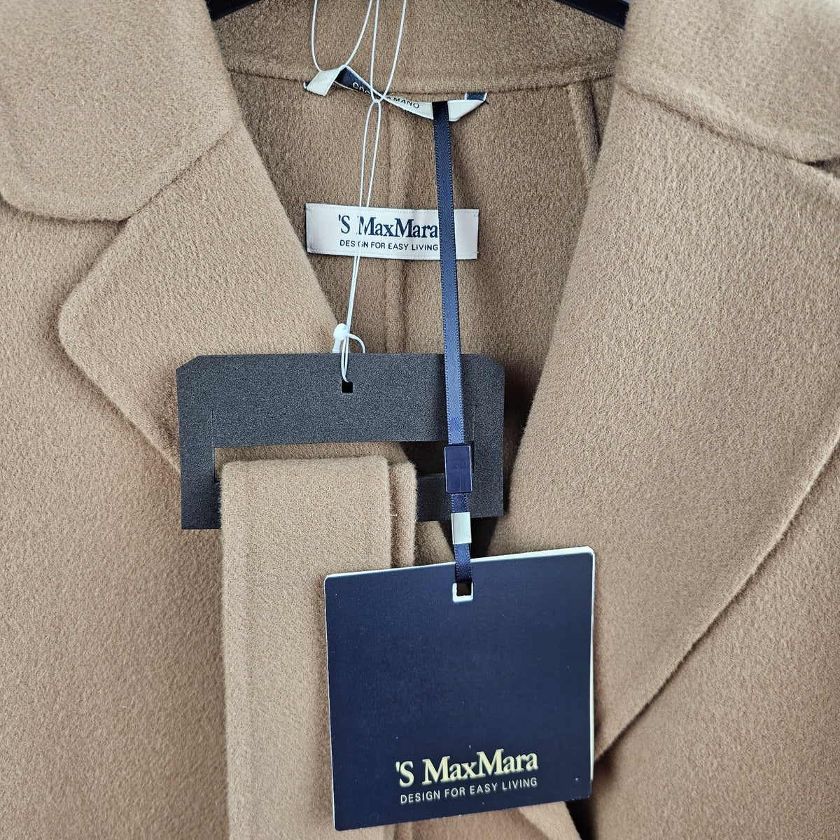 MAX MARA Esturia Belted Brown Wool Long Coat New & Authentic