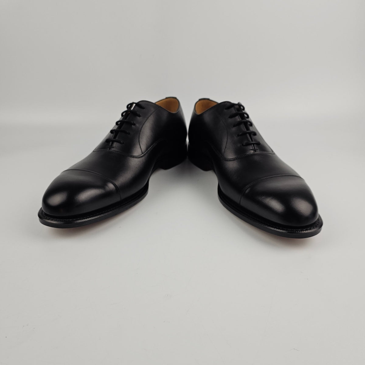 Church's Consul Black Leather Derby Shoes New
