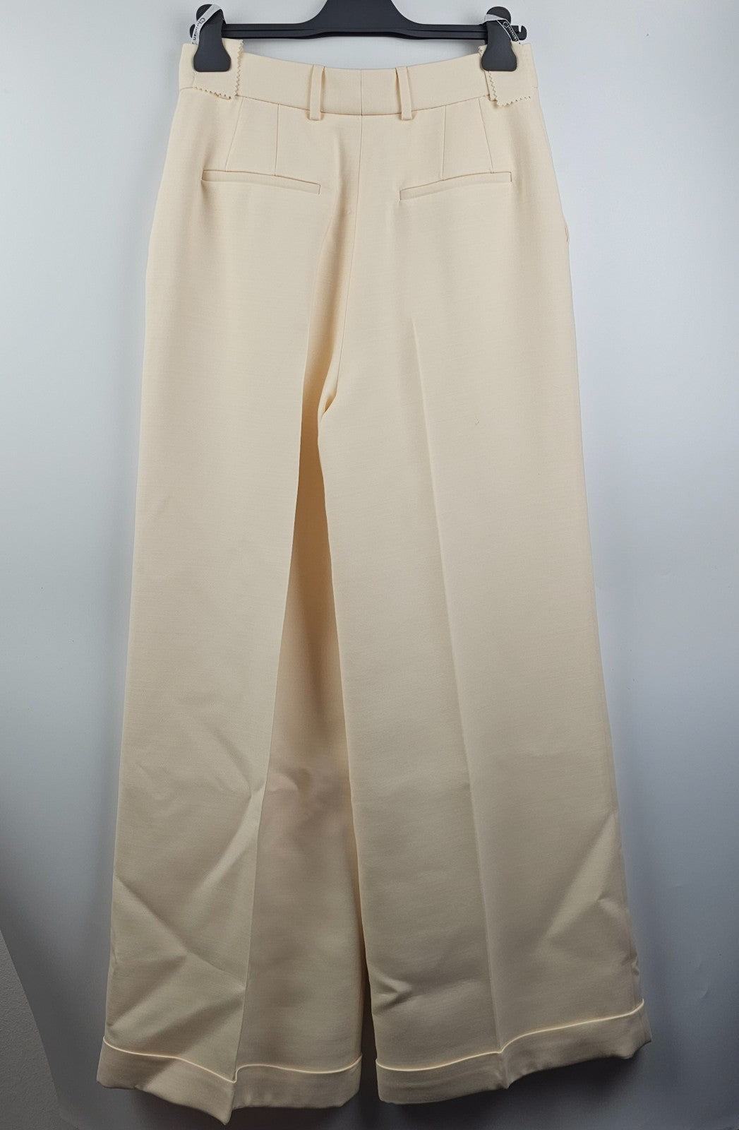 DIOR $2600 Ecru Wool/Silk Flared Pants New & Authentic