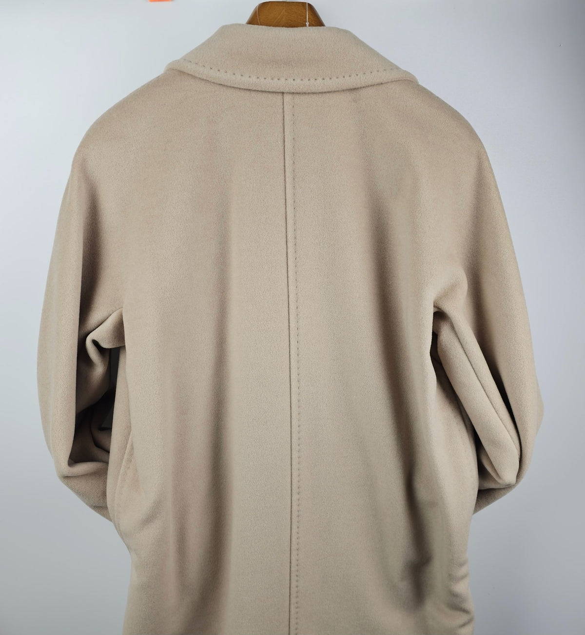 MAX MARA Madame 101801 Belted Beige Wool Long Coat New & Authentic