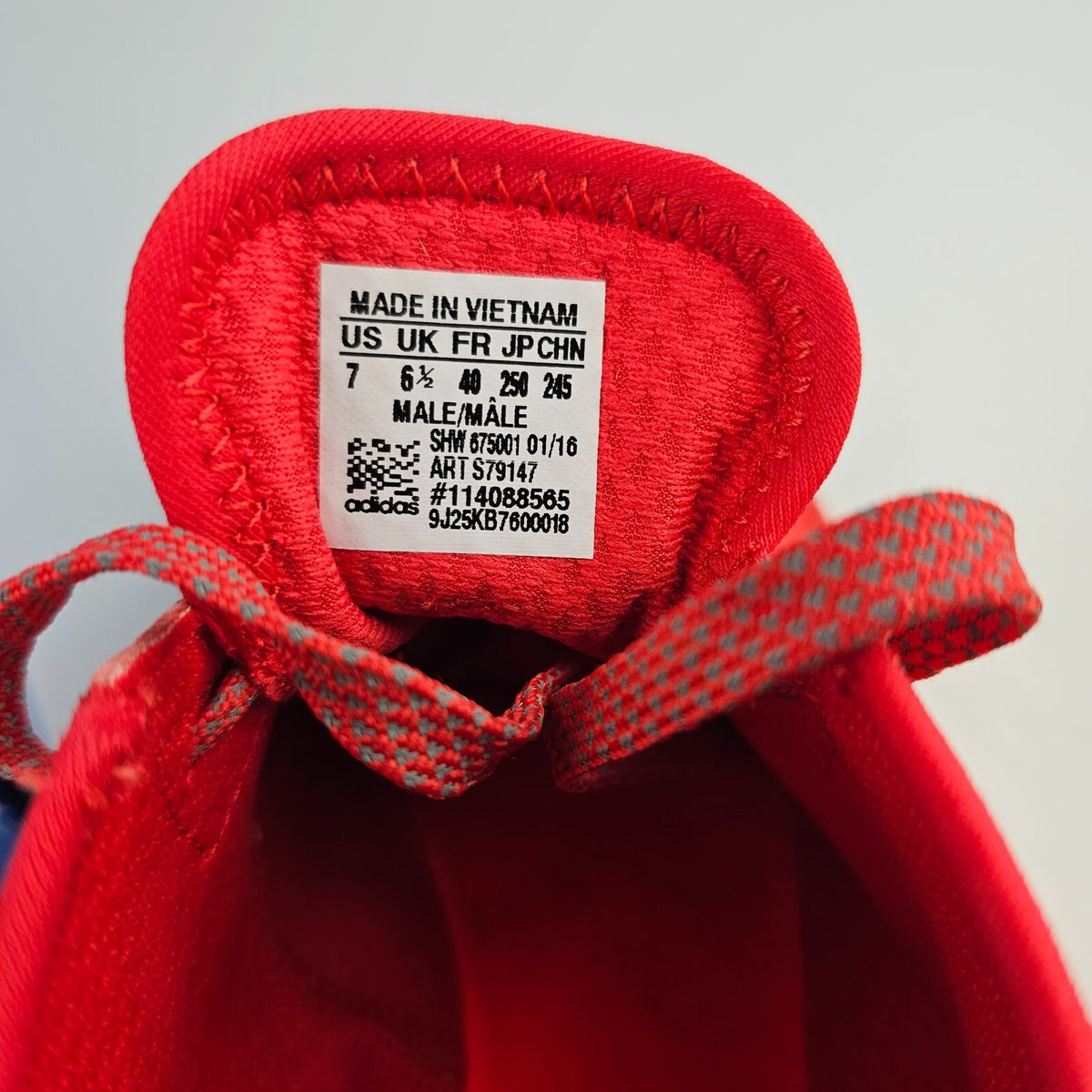 Adidas NMD Chukka Red Sneakers Size 40 US 7