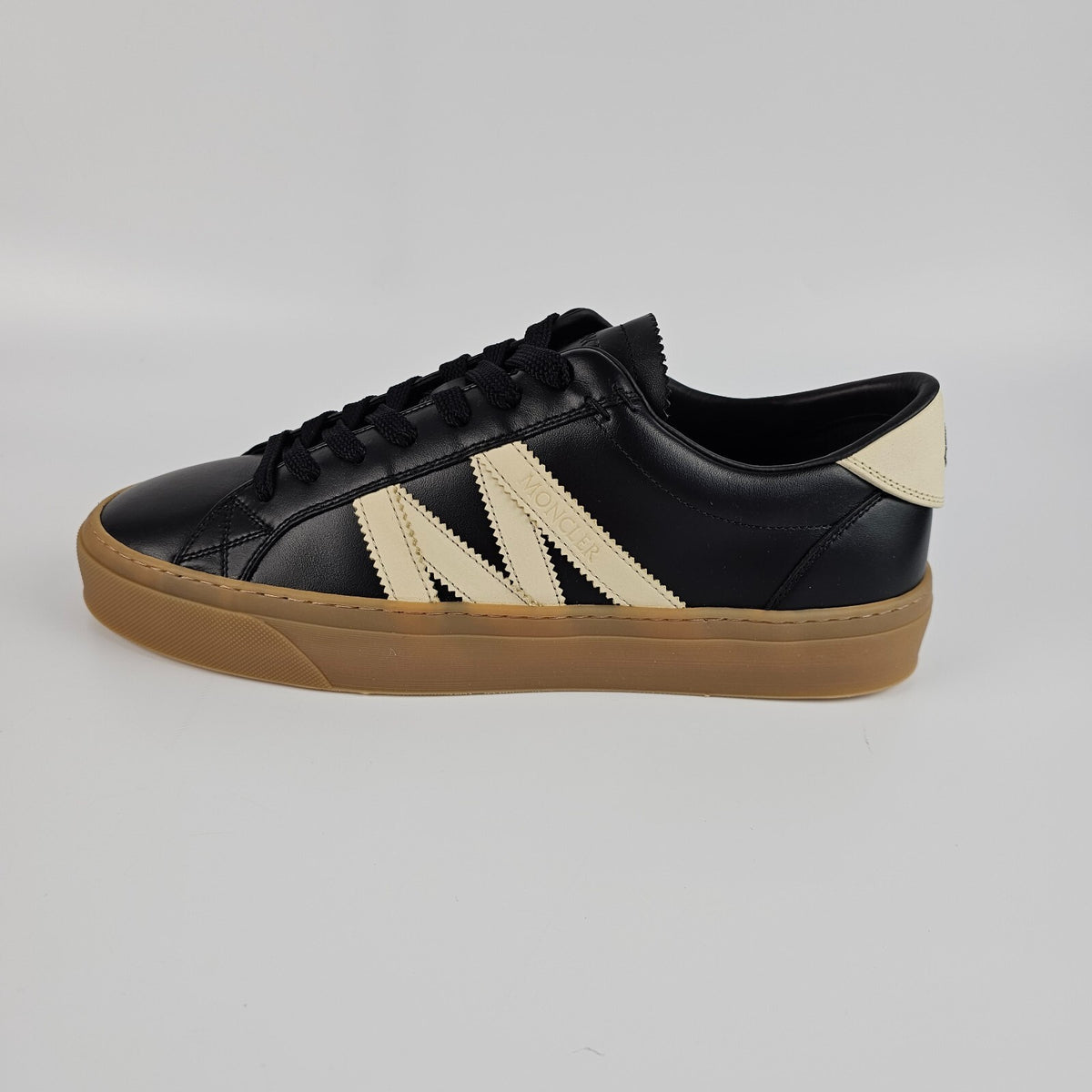 MONCLER Monaco2 Men's Black Sneakers New