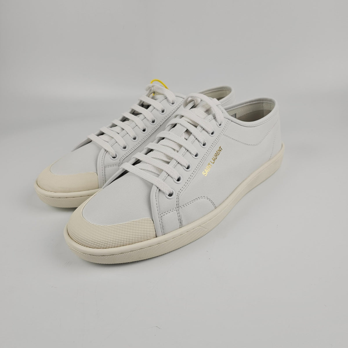 SAINT LAURENT Gym Blanc Optique Sneakers New Size 43.5 US 10.5