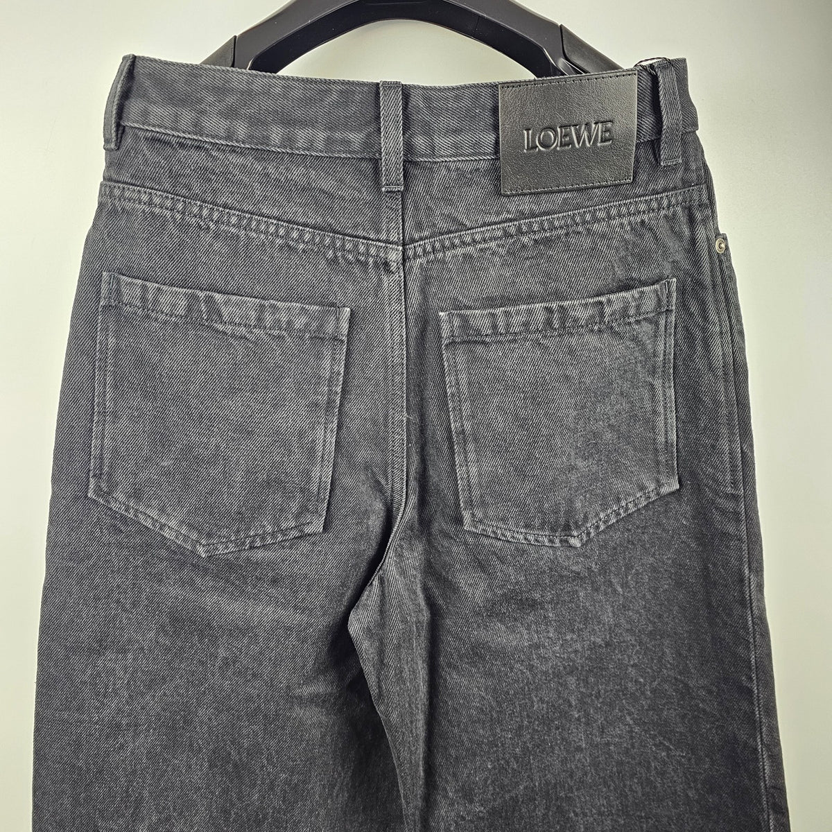 LOEWE Baggy Black Cotton Jeans New & Authentic