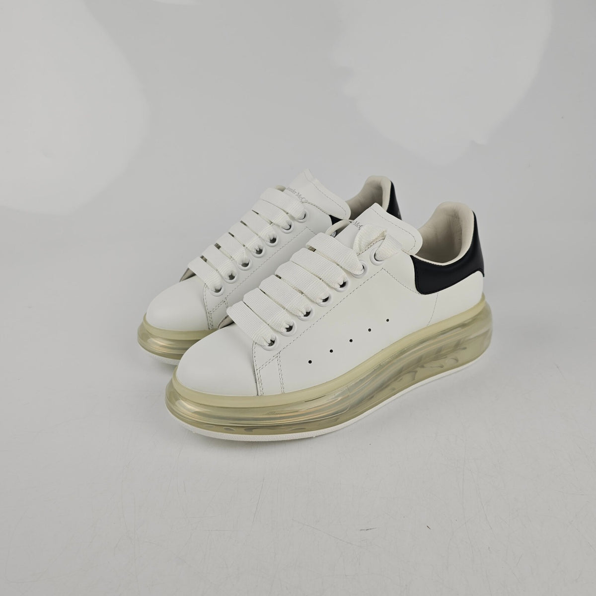 ALEXANDER MCQUEEN Oversized White/Black Air Sole Sneakers New Size 35.5 US 5.5