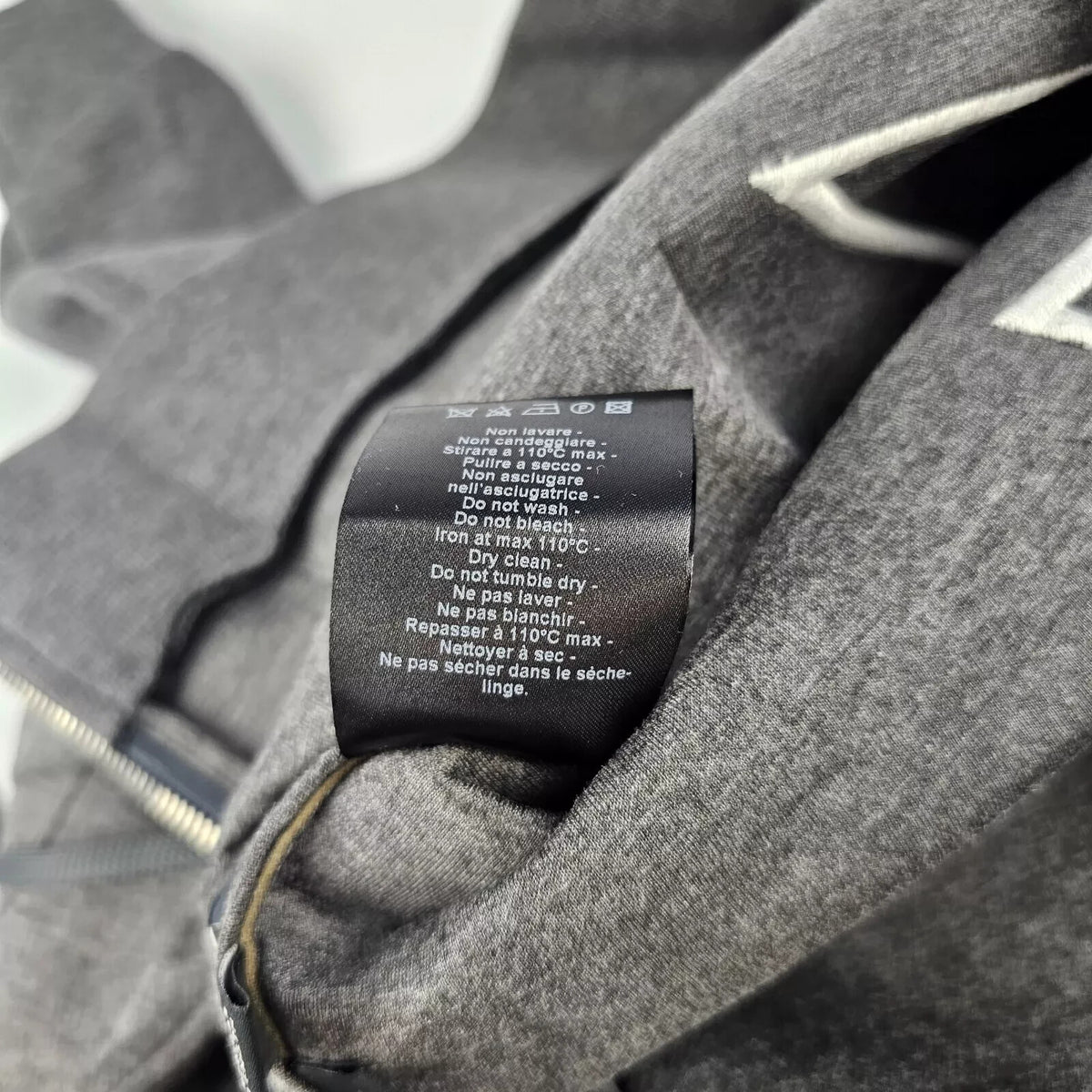 Neil Barrett Men's Gray Neoprene Sweatshirt New Size XXS