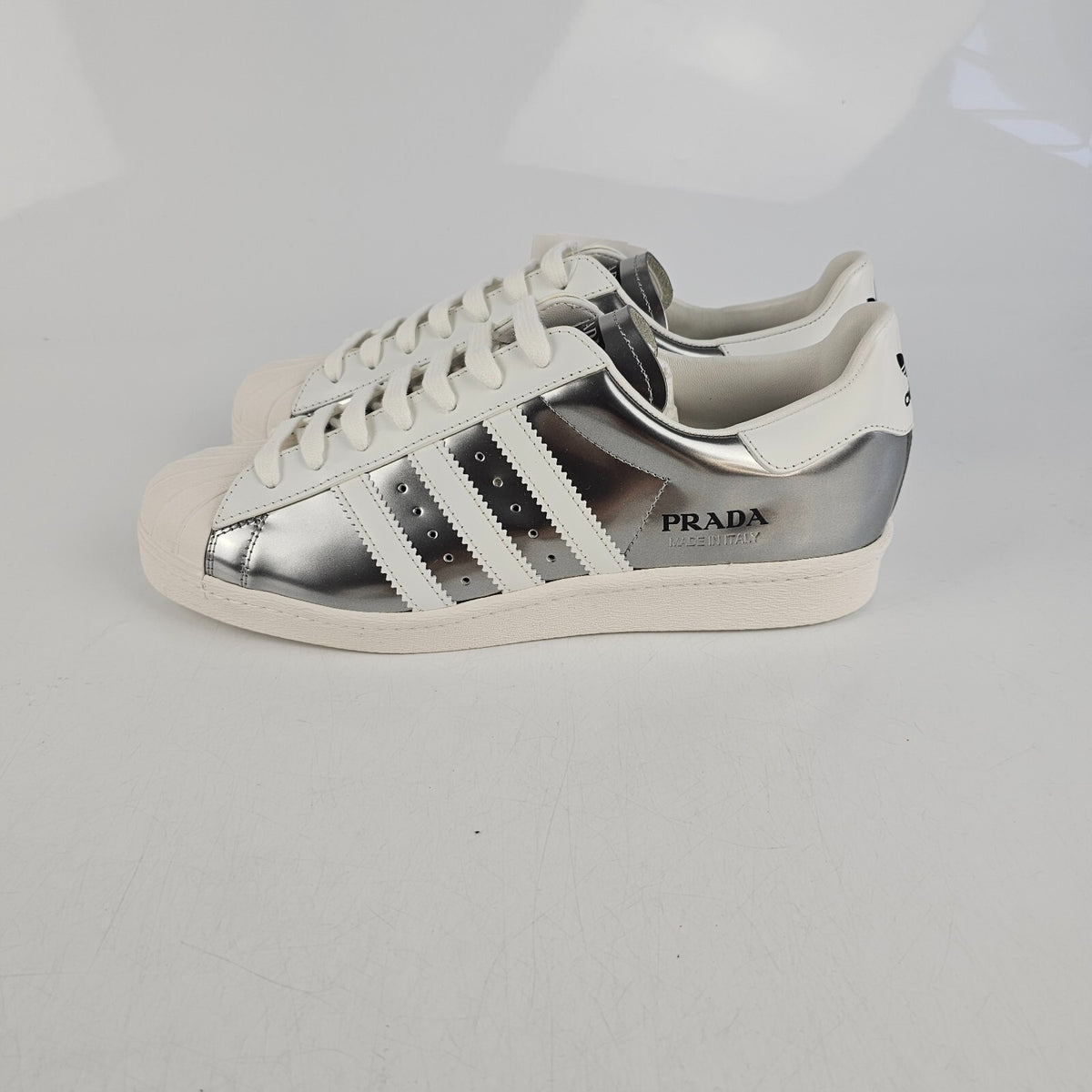 PRADA Men's Silver Sneakers Size US 9 UK 8 1/2 EU 42 2/3 New