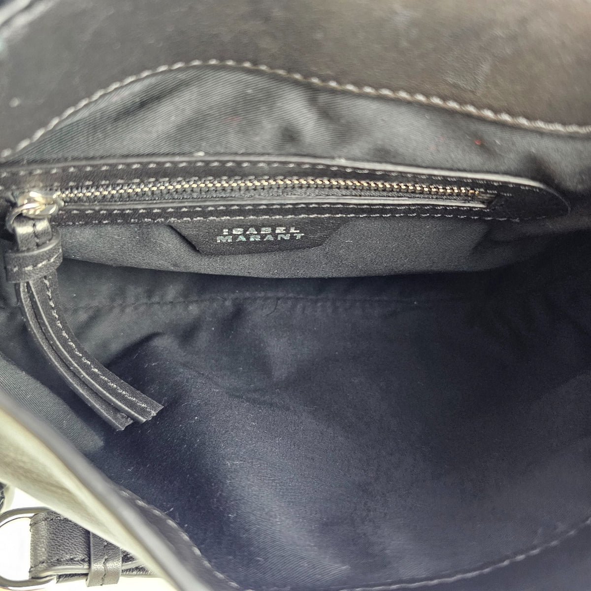 Isabel Marant Bolton Black Leather Shoulder Bag New And Authentic