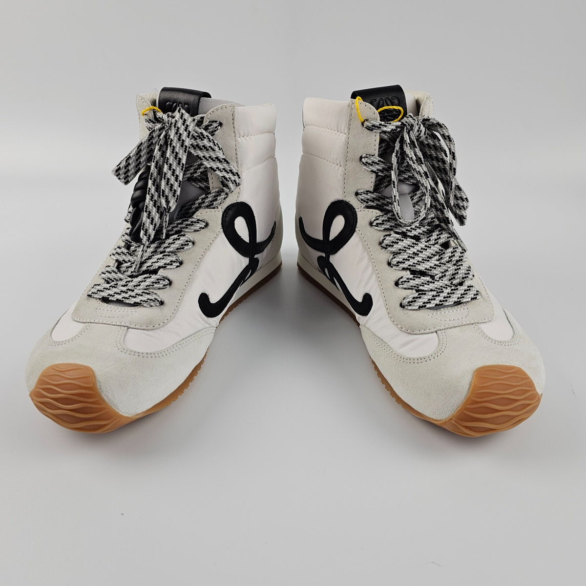 LOEWE Ballet Runner 2.0 $990 White/Black High Top Sneakers New & Authentic