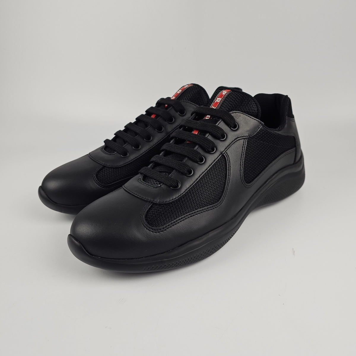 PRADA America's Cup Black Sneakers New & Authentic