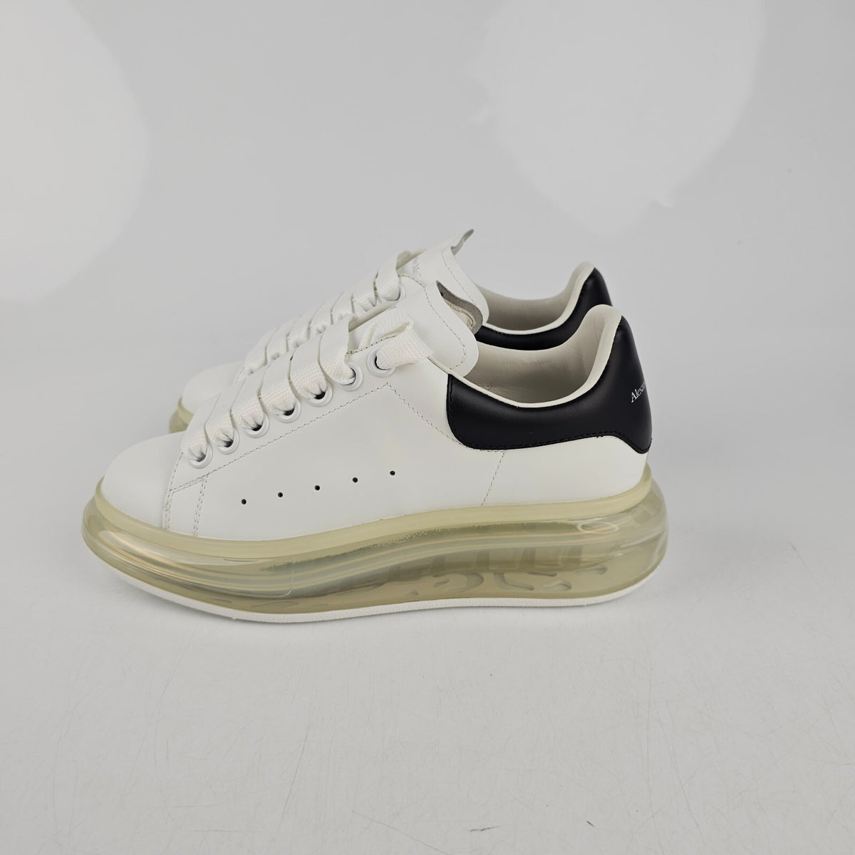 ALEXANDER MCQUEEN Oversized White/Black Air Sole Sneakers New Size 35.5 US 5.5