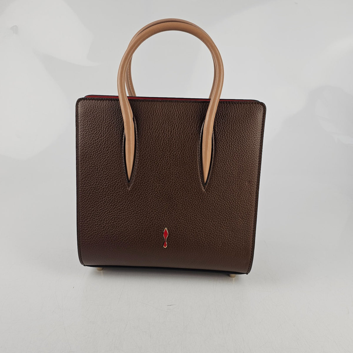 CHRISTIAN LOUBOUTIN Paloma Brown Bag New