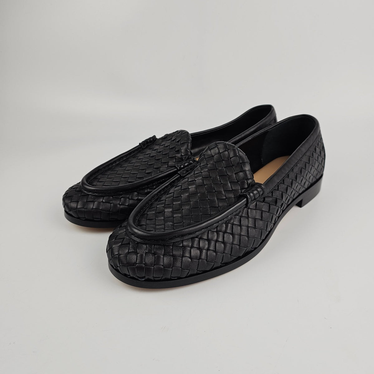 BOTTEGA VENETA Silenzio $1550 Black Loafers New & Authentic