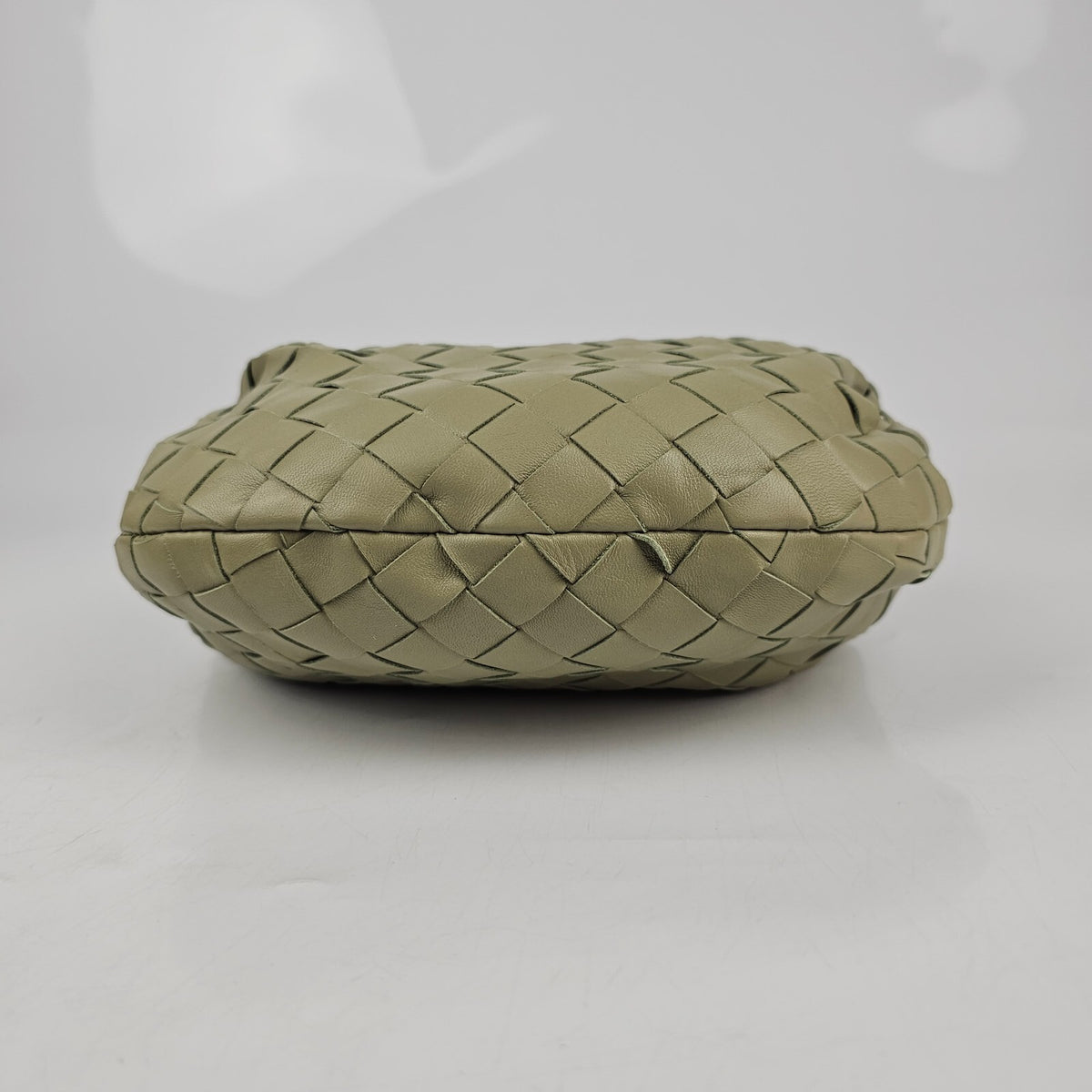 BOTTEGA VENETA Mini Jodie $3100 Travertine Leather Top Handle Bag New
