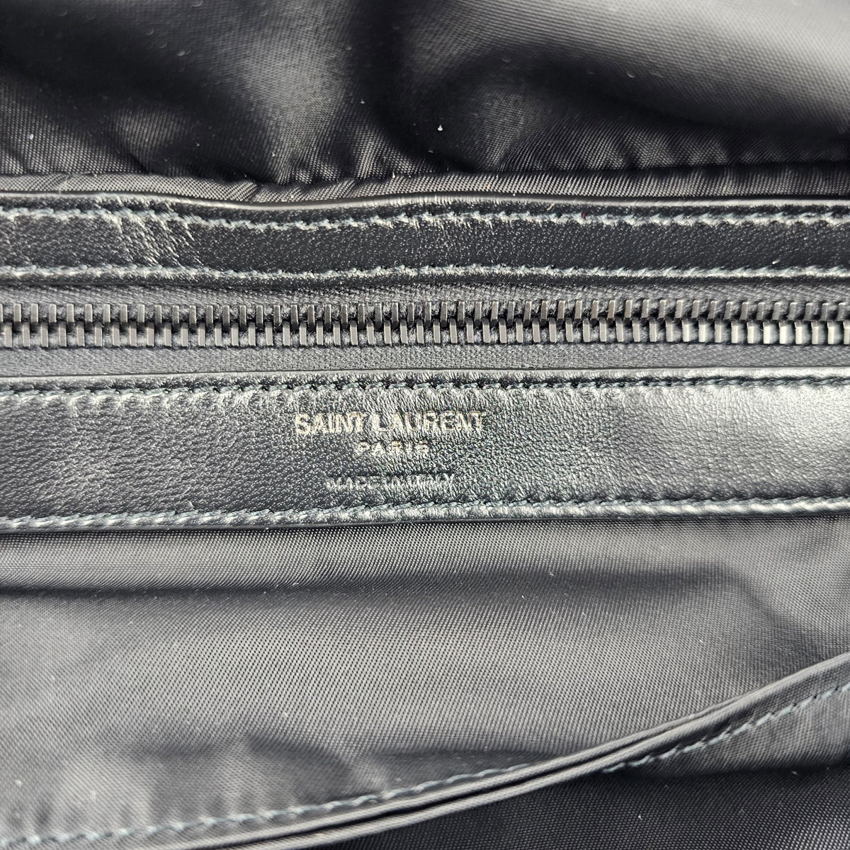 SAINT LAURENT Nylon $2000 Black Crossbody Bag New And Authentic