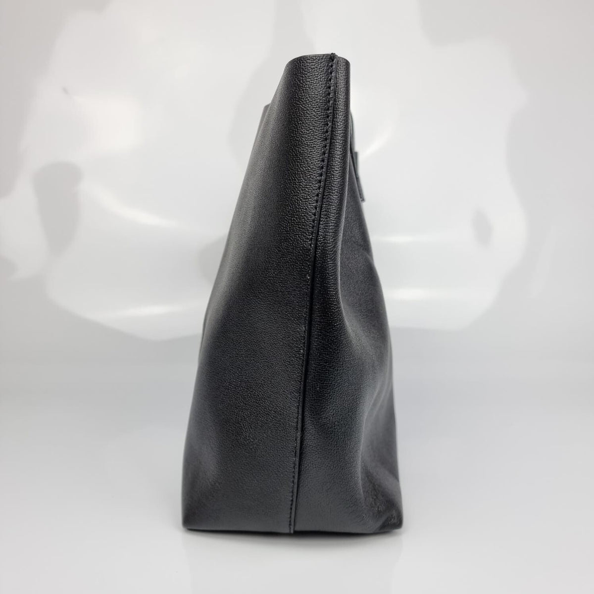 VERSACE Black Leather Tote Bag New