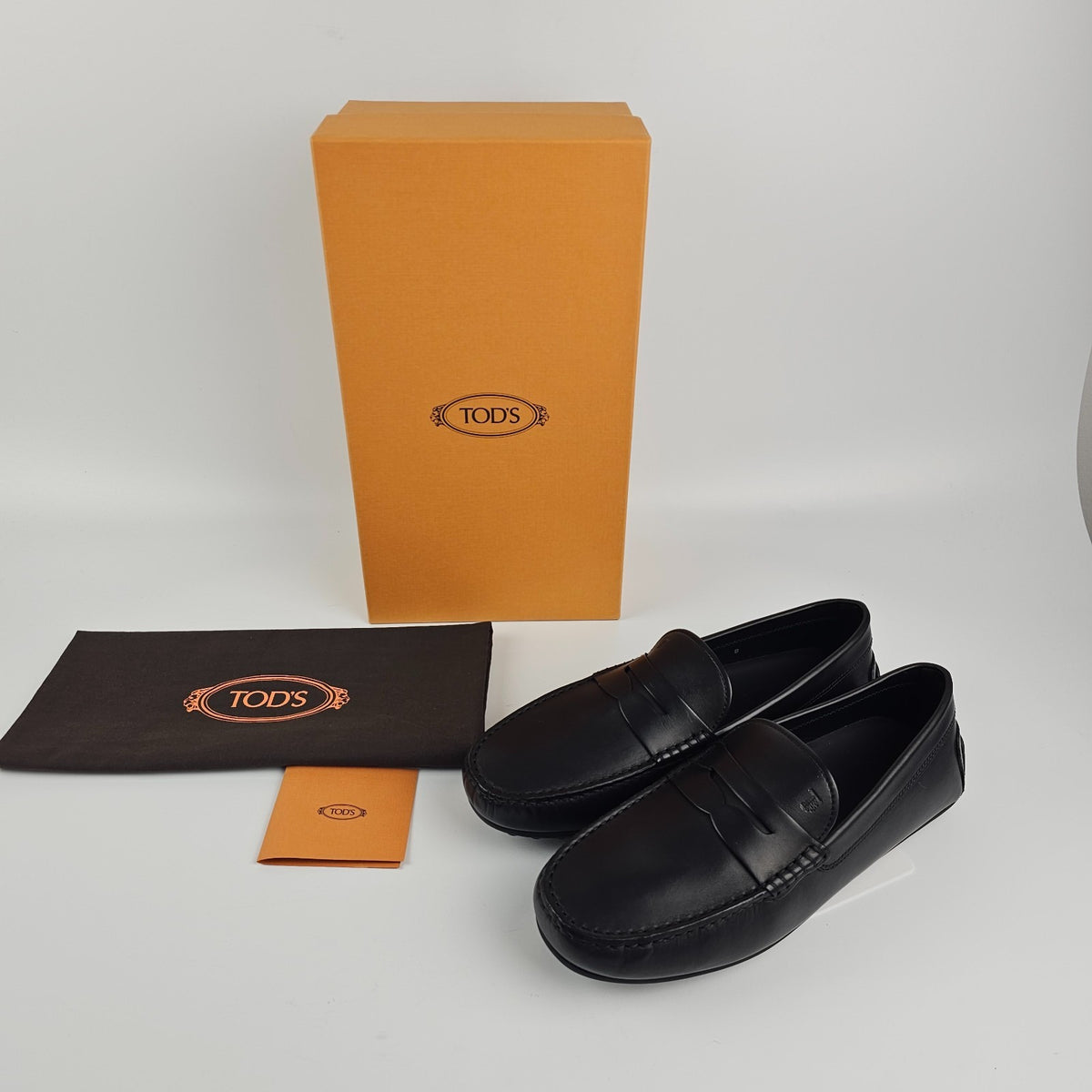 TOD'S City Gommino Black Loafers New & Authentic