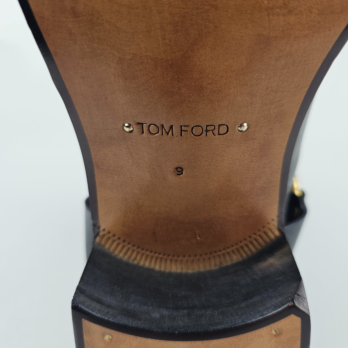 TOM FORD Burnished Rupert Jodhpur Black Leather Boots New Size US 9 EU 42