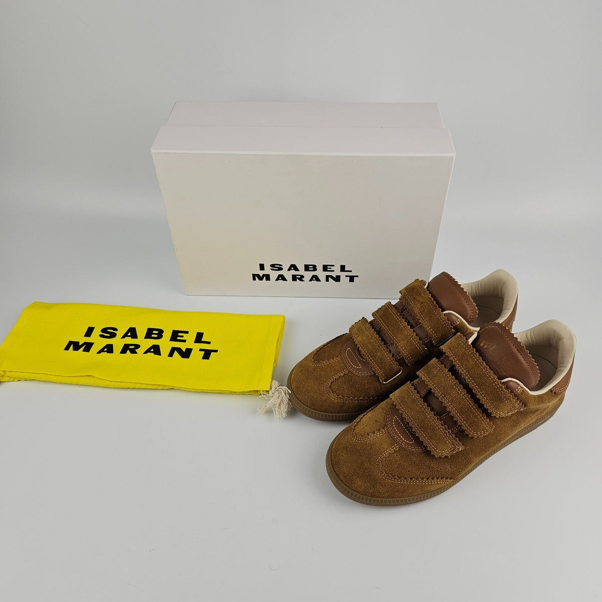 ISABEL MARANT Beth Brown Suede Sneakers New & Authentic