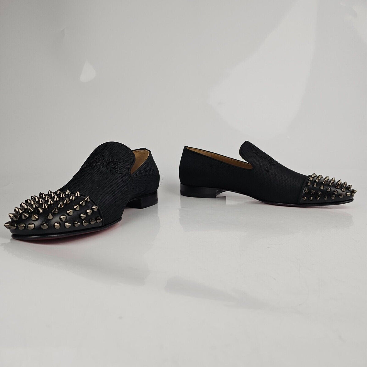 CHRISTIAN LOUBOUTIN Spooky Black Loafers New Size 41 US 8