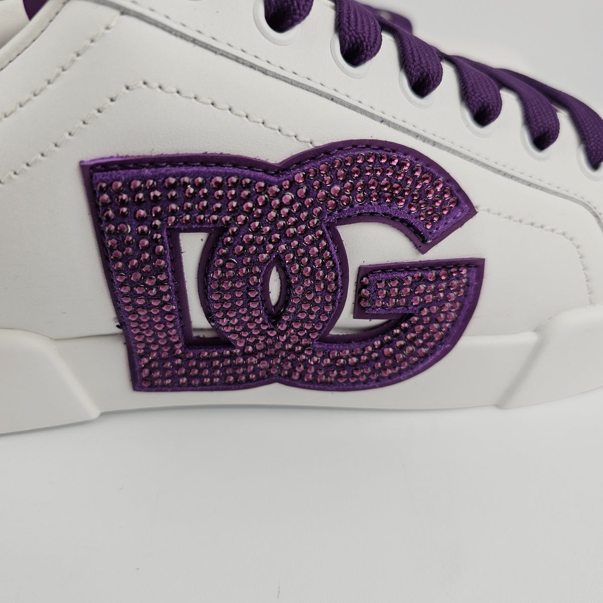 DOLCE&GABBANA DG White Leather Sneakers New & Authentic