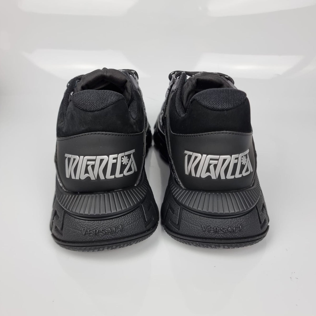 VERSACE Trigreca Black Sneakers New