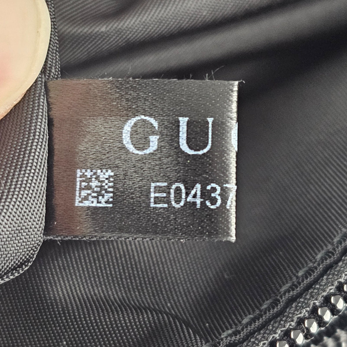 GUCCI $2200 Nexus Black GG Nylon Medium Crossbody Bag New & Authentic