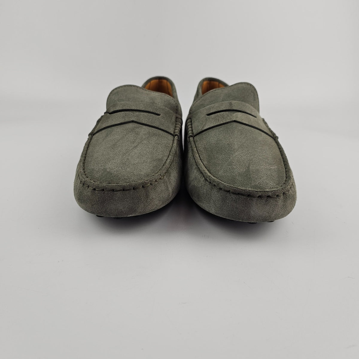 TOD's Gommino Gray Suede Loafers New & Authentic