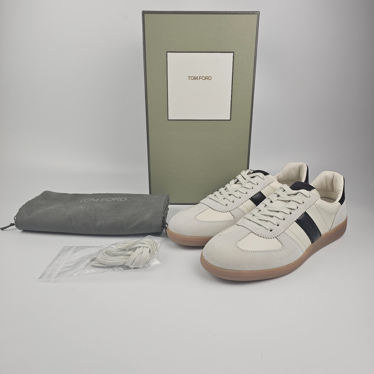 TOM FORD Terence White Low Top Sneakers New