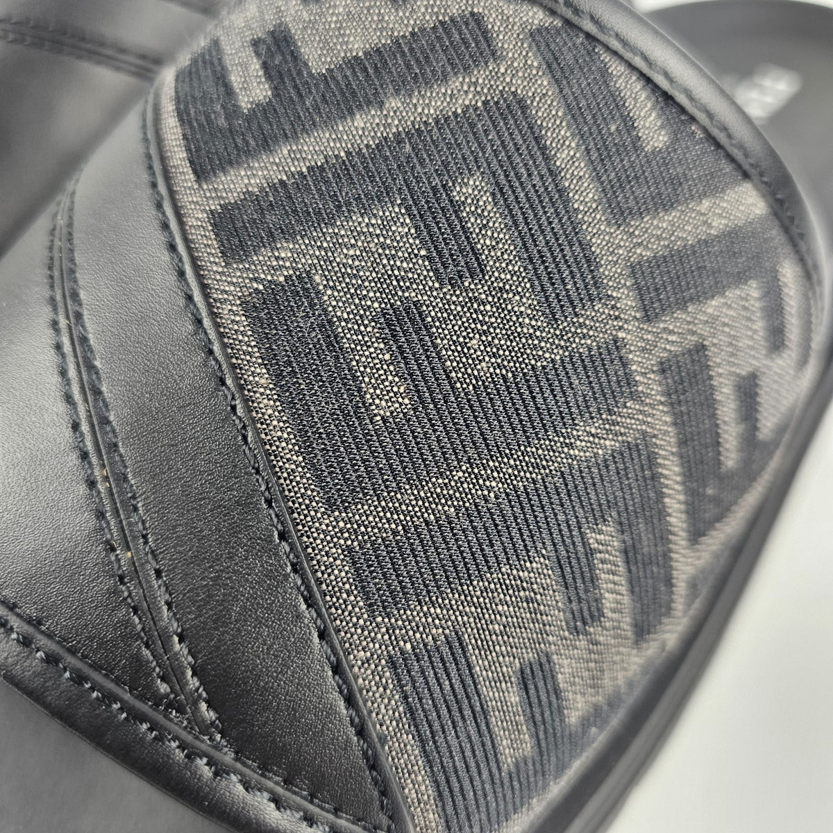 FENDI Diagonal $595 Gray Slides New & Authentic