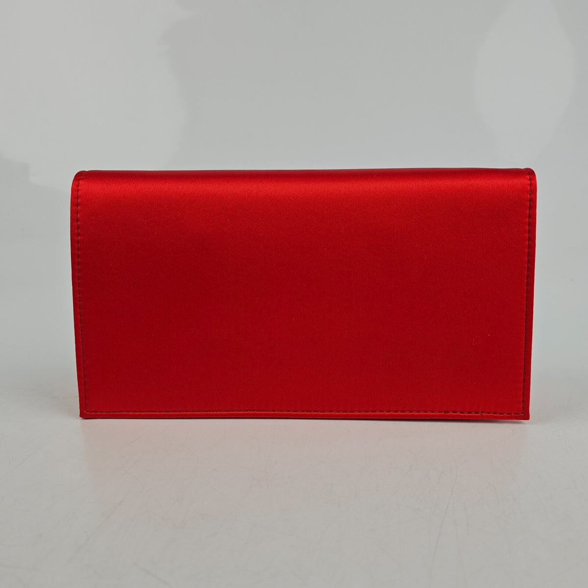 CHRISTIAN LOUBOUTIN Loubi54 Ole Red Satin Shoulder Bag New