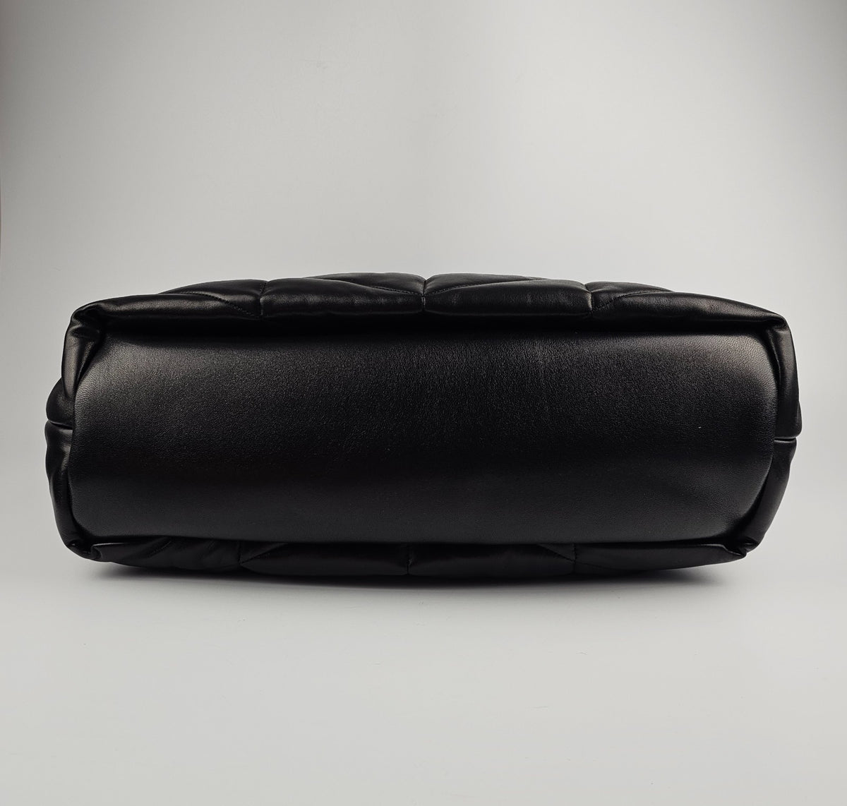 Saint Laurent Black Nappa Lambskin Puffer Tote Bag New