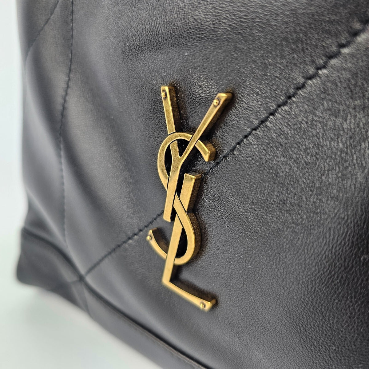 SAINT LAURENT Jamie 4.3 Pochon Black Leather Shoulder Bag New/Authentic