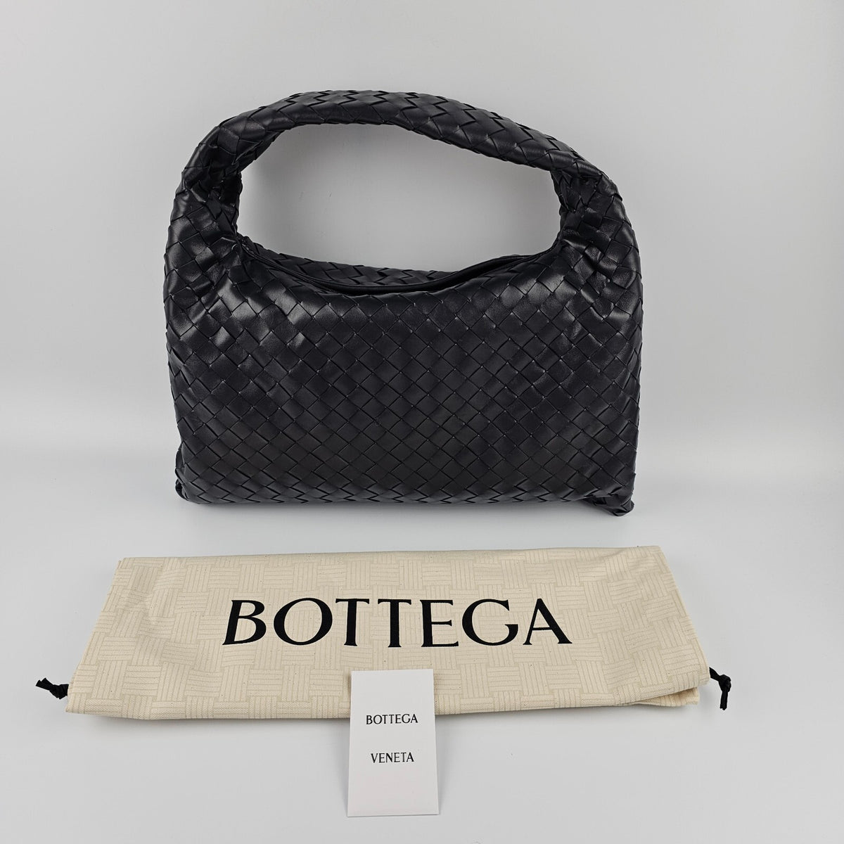 BOTTEGA VENETA Hop Small $4600 Shadow Leather Shoulder Bag New