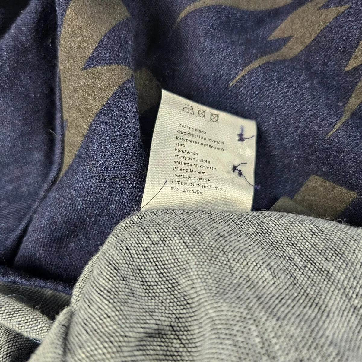Neil Barrett Blue Flashes Double Weave Shirt New IT38