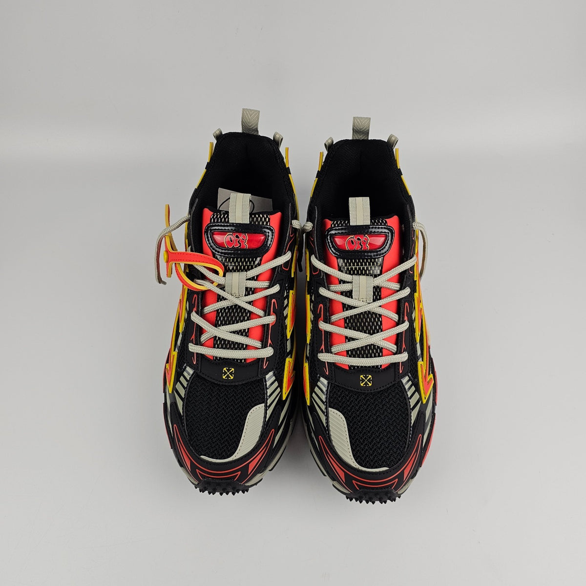 OFF-WHITE Be Right Back Black/Gray Sneakers New & Authentic
