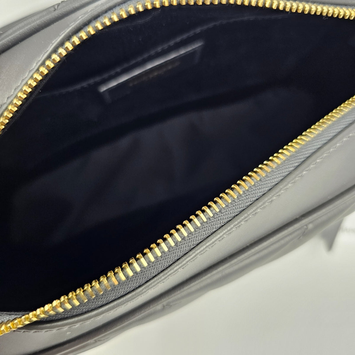 SAINT LAURENT Lou Storm Leather Camera Bag New