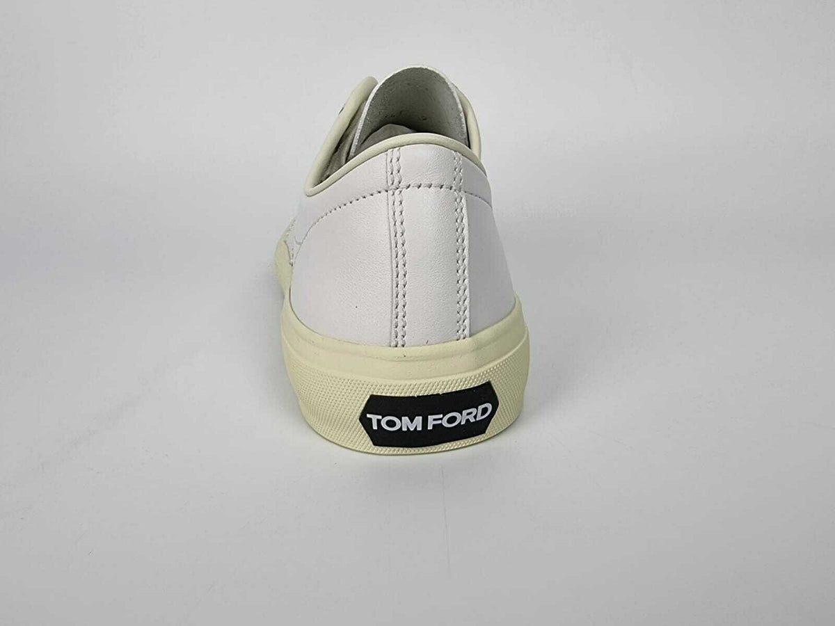 TOM FORD Cambridge White Leather Low Top Sneakers New Size US 9 EU 42