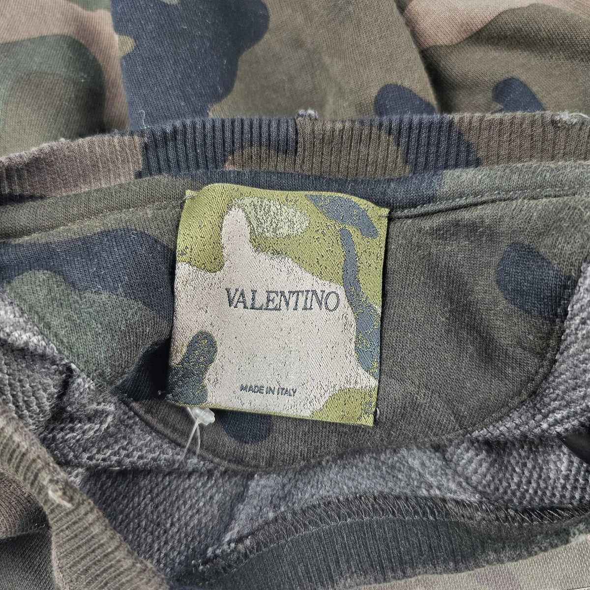 Valentino Green Camouflage Sweater Size M New