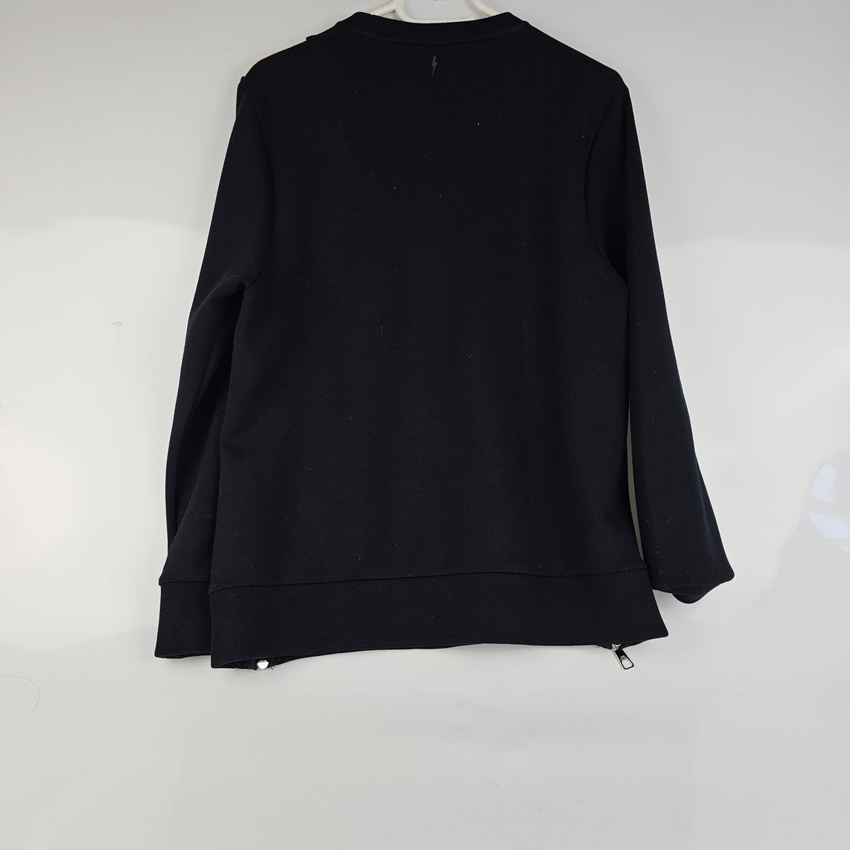 Neil Barrett Bolt Faux Neoprene Sweatshirt Size XS