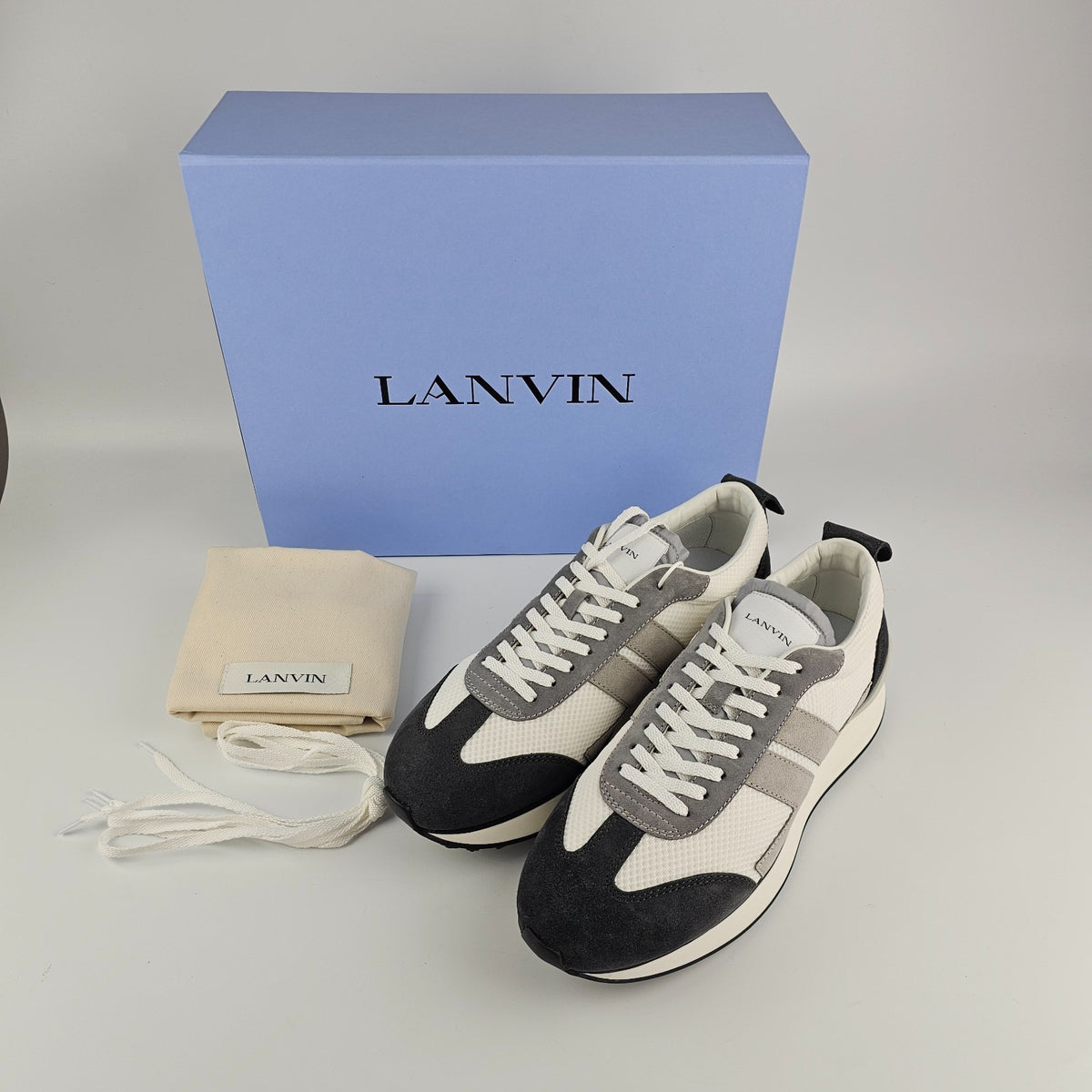 Lanvin Bumpr Grey Sneakers New & Authentic