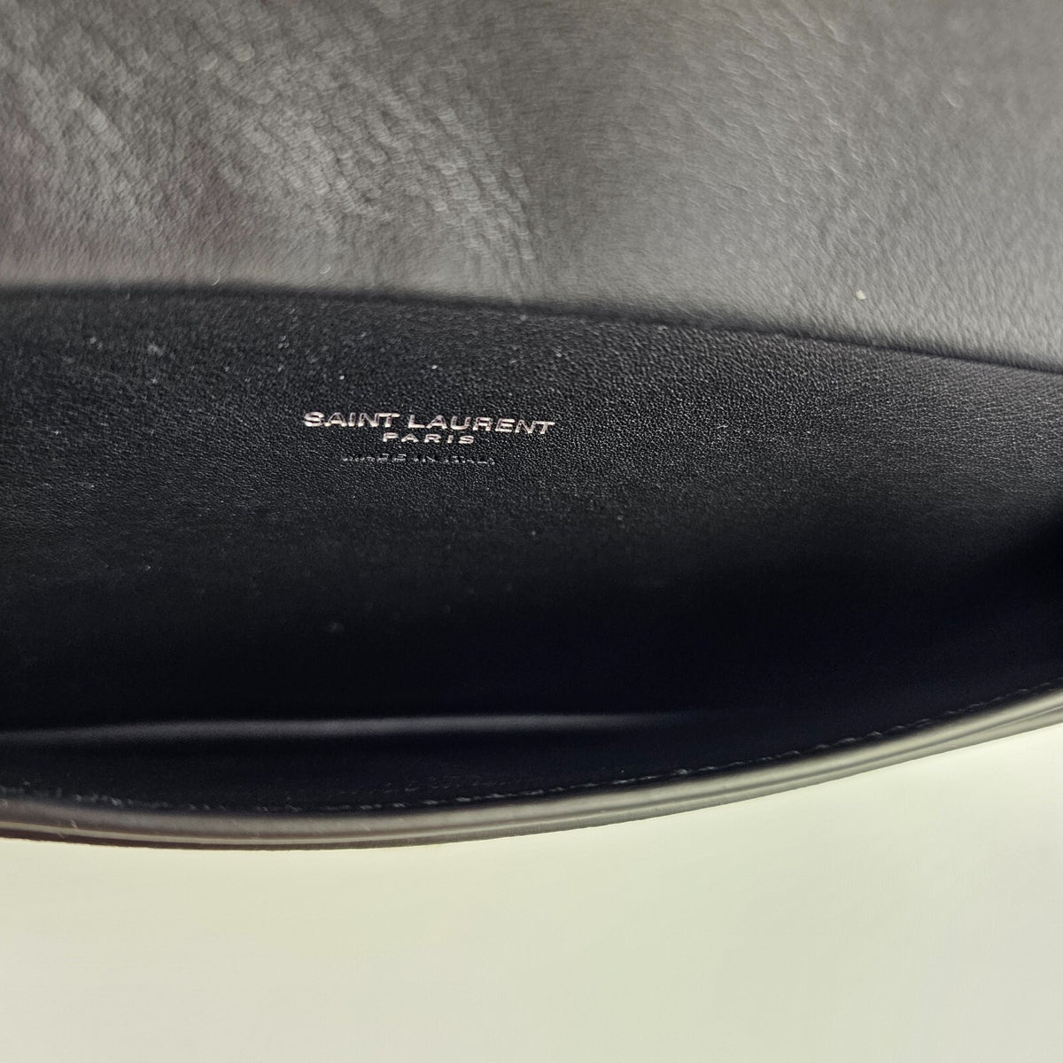 SAINT LAURENT $1450 Black Leather Belt Bag New & Authentic
