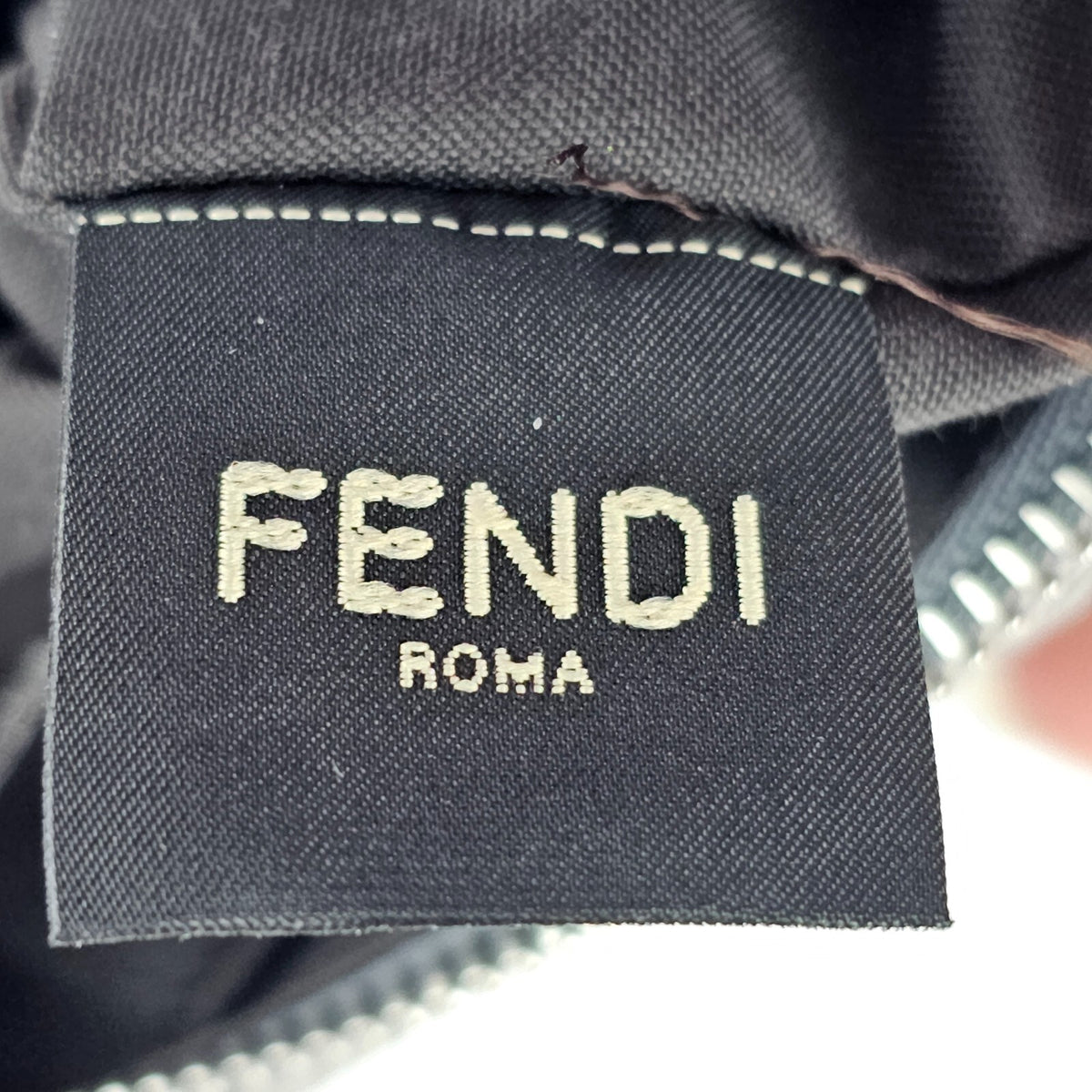 FENDI Fendigraphy Mini $2400 Gray Leather Denim Top Handle Bag New & Authentic