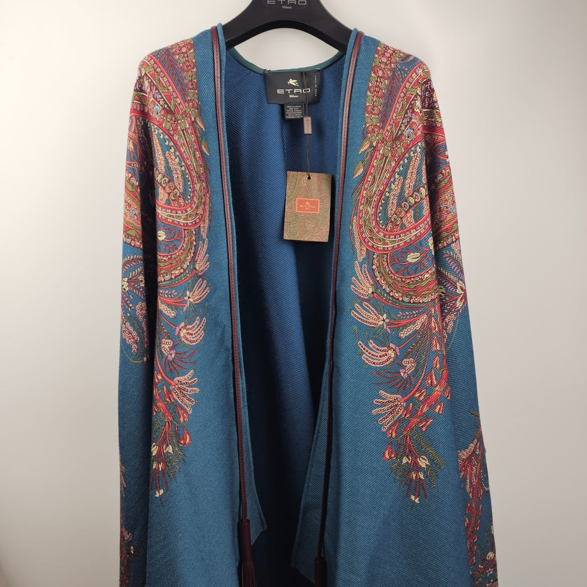 ETRO Multicolor Wool Cape