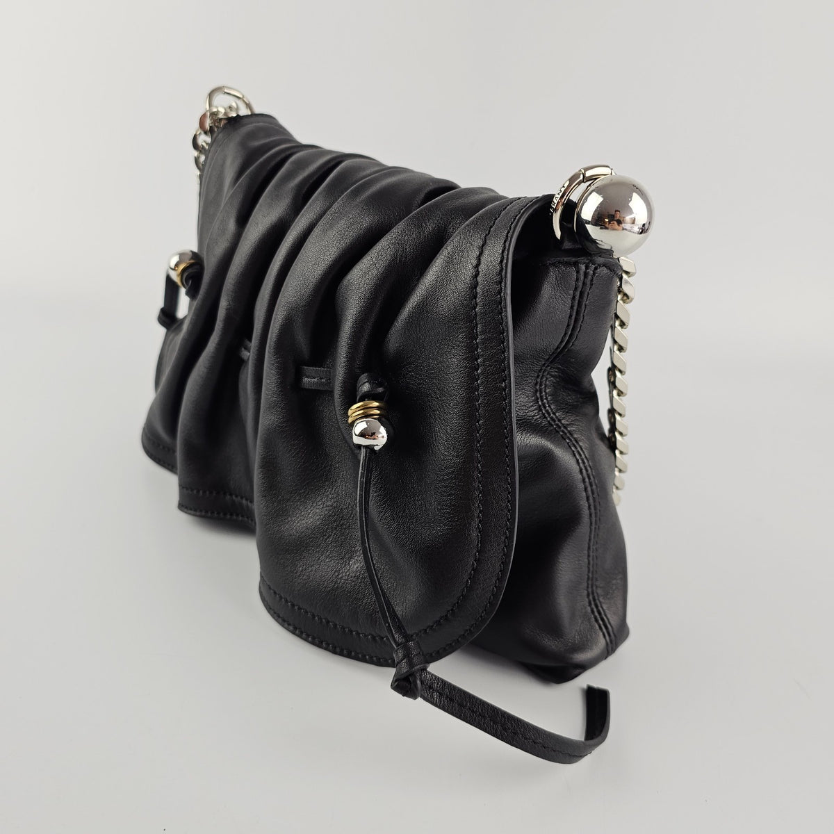 Isabel Marant Bolton Black Leather Shoulder Bag