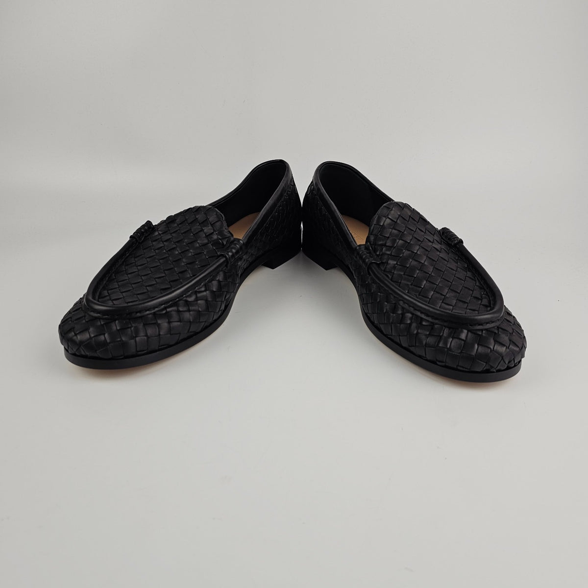 BOTTEGA VENETA Silenzio $1550 Black Loafers New & Authentic
